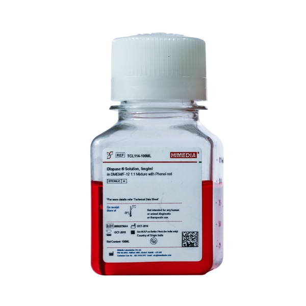 Dispase® Solution, 5mg/ml in DMEM/F-12 1:1 Mixture with Phenol red 