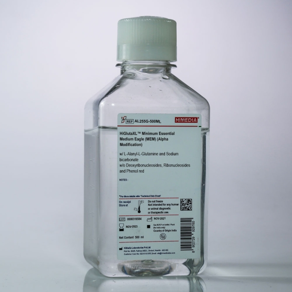 HiGlutaXL™ Minimum Essential Medium Eagle (MEM) (Alpha Modification) with L-Alanyl-L-Glutamine and Sodium bicarbonate without Deoxyribonucleosides, Ribonucleosides and Phenol red