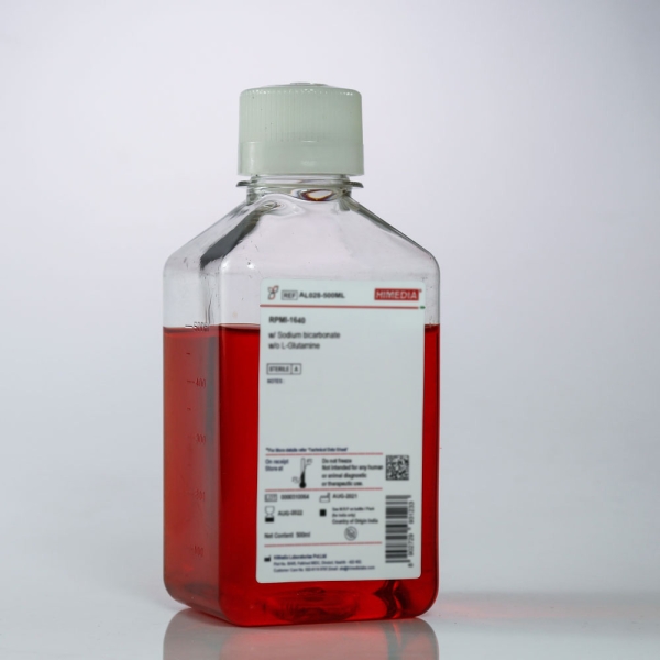 RPMI-1640 with L-Glutamine, 2gms Glucose per litre, 0.165 moles per litre MOPS buffer and Sodium bicarbonate