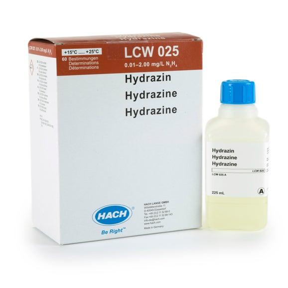 Kit de réactifs pour l'hydrazine 0,01-2,0 mg/L N 2 H 4, 50 tests