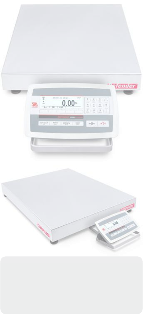Balance OHAUS DEFENDER 5000 Stainless Steel Front Mount Single range avec cellule de pesée en inox