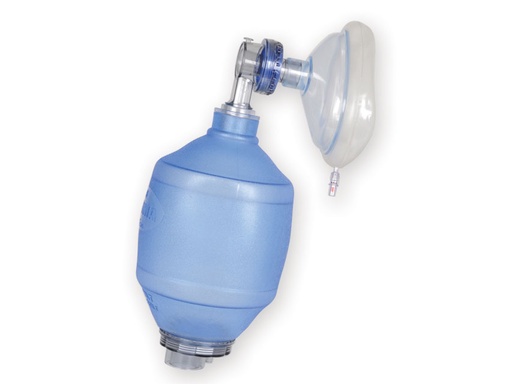 [34245] Ballon insufflateur en silicone avec masque n.4 - adulte