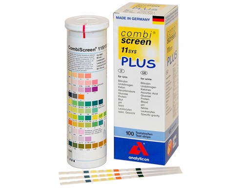 Bandelettes urinaires Combi Screen 11SYS Plus - 11 paramètres