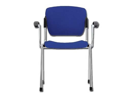 [45006] CHAISE EMPILABLE - avec accoudoir - bleu
