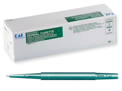 CURETTE DERMATOLOGIQUE, boîte de 20