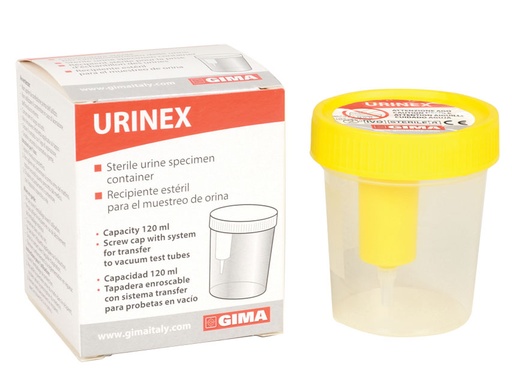 [25969] FLACON POUR URINE PLUS 100 ml avec point de prélèvement