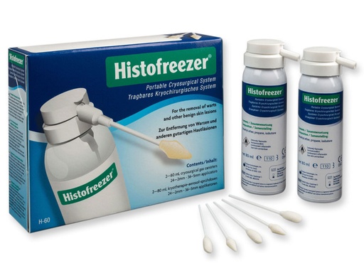 [30589] HISTOFREEZER "P5" MIX- 2 flacon de 80 ml + 24 applicateurs 2 mm, 36 applicateurs 5 mm