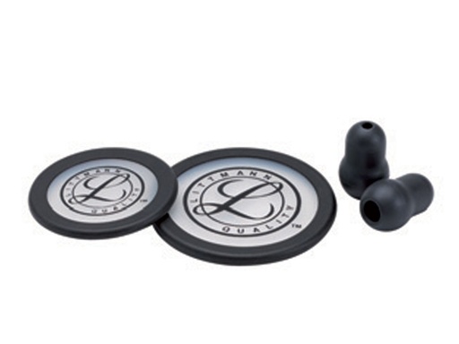[51482] KIT LITTMANN 40016:2 DIAPHRAGMES+ BAGUE+EMBOUTS pour Classic III, Cardiology IV - noir- blister