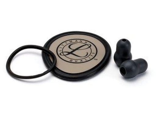 [51466] KIT LITTMANN 40020: DIAPHRAGME+ BAGUE+COUVRE CLOCHES+EMBOUTS pour Lightweight - noir - blister