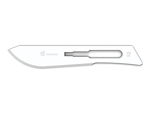 LAMES EN ACIER INOXYDABLE GIMA stériles, boîte de 100