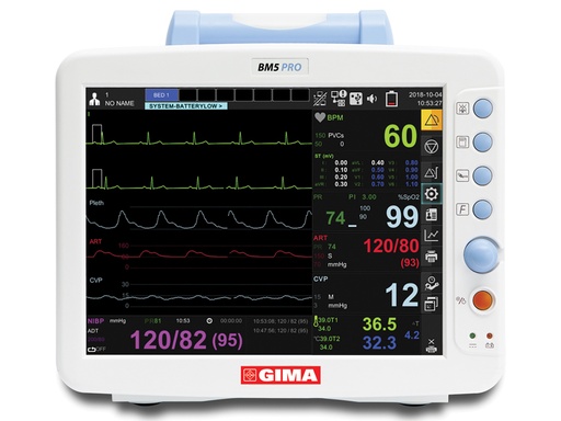 [33776] MONITEUR MULTIPARAMÈTRES GIMA BM5 PRO avec écran tactile - ECG 7 canaux