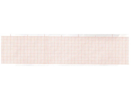 [32988] Papier thermique ECG - 50x30 mm x m rouleau - grille orange