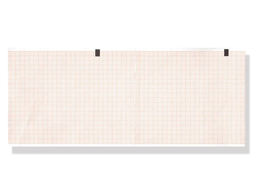 [33020] Papier thermique ECG 108x140mm x200f paquet - grille orange