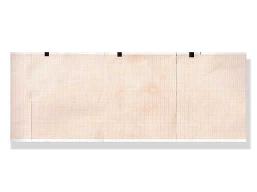 [32987] Papier thermique ECG 114x90mm x200f paquet - grille verte - boîte de 20