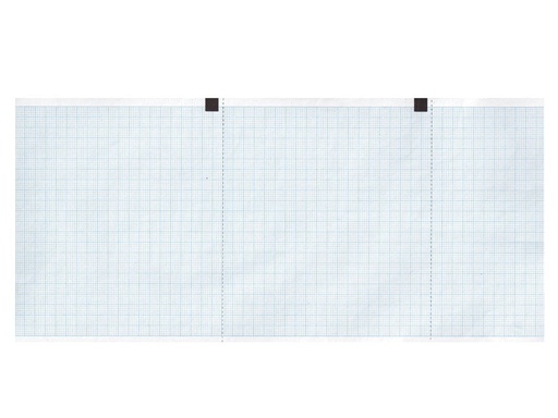 [32974] Papier thermique ECG 120x18 mm x m rouleau - grille blue - boîte de 10