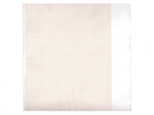 [33021] Papier thermique ECG 210x20 mm x m rouleau - grille orange - boîte de 5