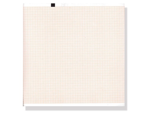 [32961] Papier thermique ECG 210x280mm x 200f paquet - grille orange