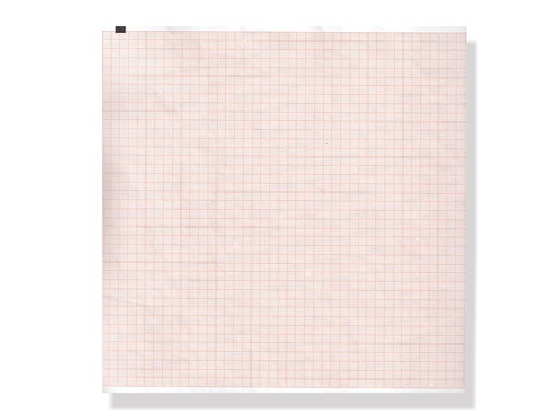[32984] Papier thermique ECG 210x280mm x200f paquet - grille orange