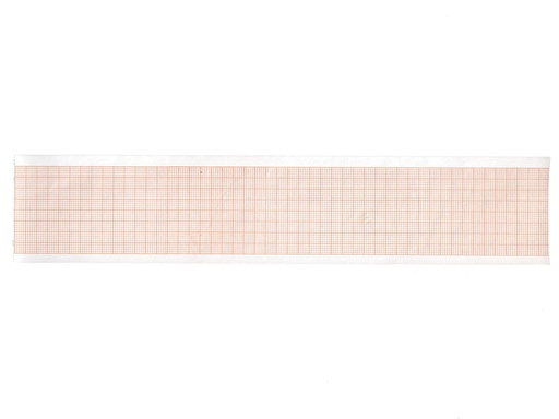 [33032] Papier thermique ECG 50x23 mm x m rouleau - grille orange - boîte de 20