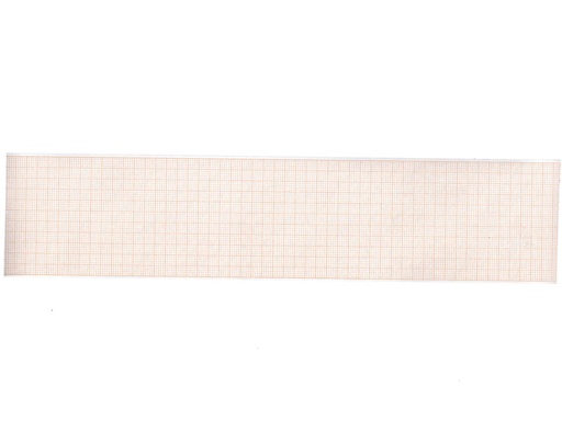 [32996] Papier thermique ECG 58x25 mm x m rouleau - grille orange - boîte de 20