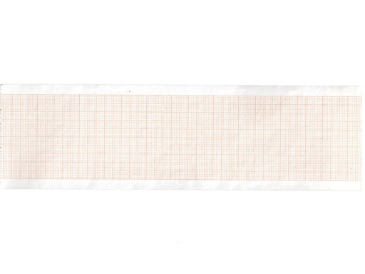 [33025] Papier thermique ECG 63x30 mm x m rouleau - grille orange - boîte de 20