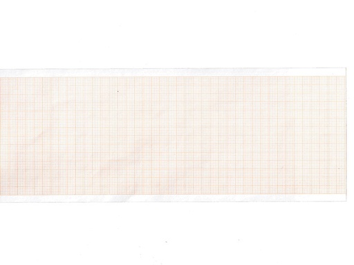 [32969] Papier thermique ECG 80x20 mm x m rouleau - grille orange - boîte de 10