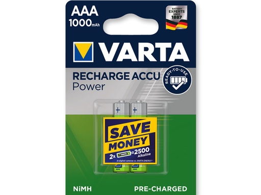 [32235] PILES RECHARGEABLES VARTA POWER PLAY - ministilo "AAA"