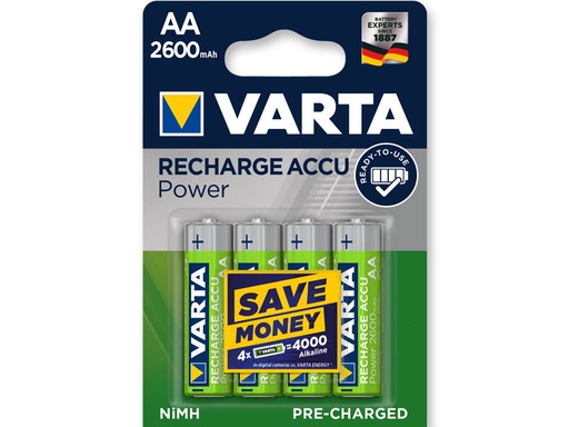 [32236] PILES RECHARGEABLES VARTA POWER PLAY - stilo "AA"