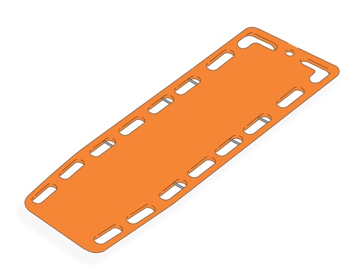 [34097] PLANCHE DORSALE avec BROCHES DE SÉCURITÉ - orange