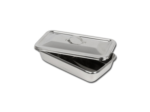 PLATEAU INSTRUMENTS INOX AVEC COUVERCLE