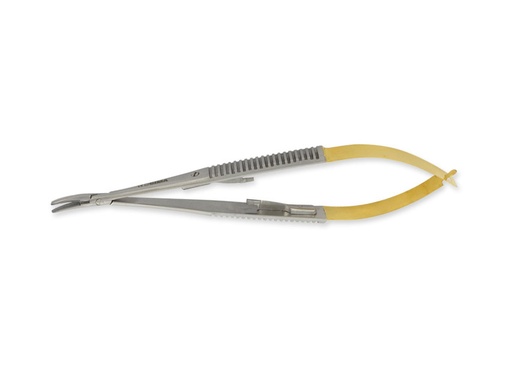 [26552] PORTE-AIGUILLE LIGNE GOLD CASTROVIEJO courbée -14 cm-pointe lisse