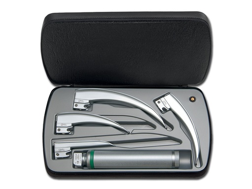[34404] SET LARYNGOSCOPE F.O. HEINE CLASSIC+ - 4 lames