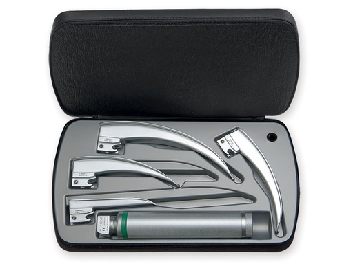 [34446] SET LARYNGOSCOPE LED HEINE CLASSIC+ - 4 lames