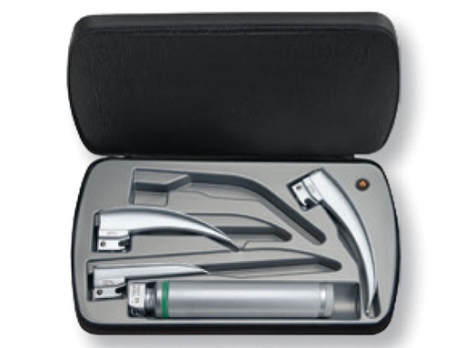 [34367] SET LARYNGOSCOPE LED HEINE CLASSIC+ avec poignée rechargeable 3,5 V - 3 lames