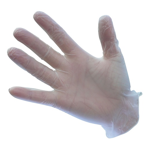 Gants Vinyle Non Poudrés à usage unique - Incolore (100 pièces)