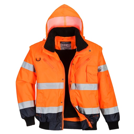 Blouson Haute-Visibilité bicolore - Orange/Marine