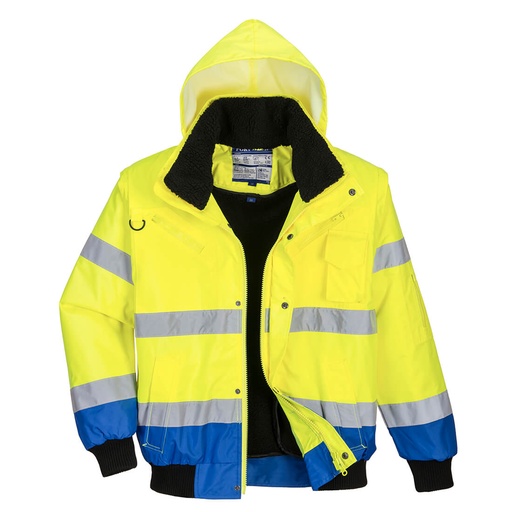 Blouson Haute-Visibilité bicolore - Jaune/Royal
