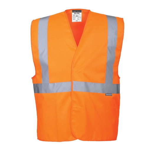 Gilet 1 bande & baudrier - Orange