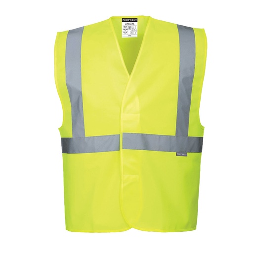Gilet 1 bande & baudrier - Jaune