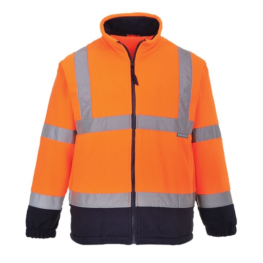 Polaire HiVis Bicolore - Orange/Marine
