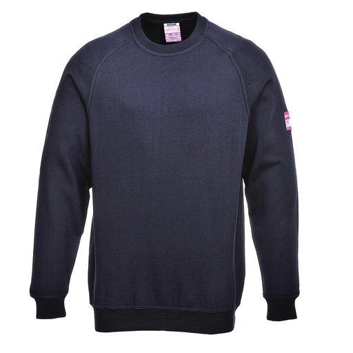 Sweet shirt retardateur de flamme & Antistatique Sweat-shirt manches longues - Marine