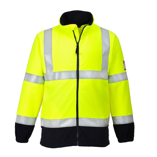 Polaire haute-visibilité Flamme Résistant et Antistatique - Jaune
