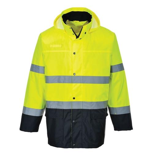 Veste de pluie HV bicolore - Jaune/Marine