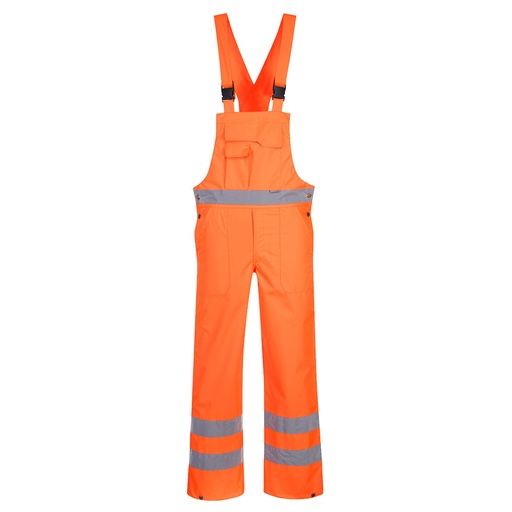 Hi-Vis Bib & Brace - Unlined - Orange