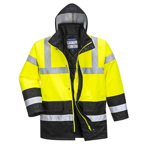 Parka Bicolore Traffic - Jaune/Noir