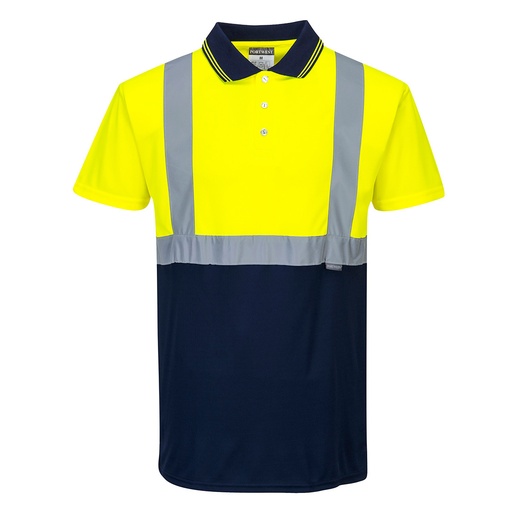 Polo Bicolore - Jaune/Marine