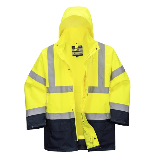 Parka 5 en 1 Essentiel Bicolore - Jaune/Marine