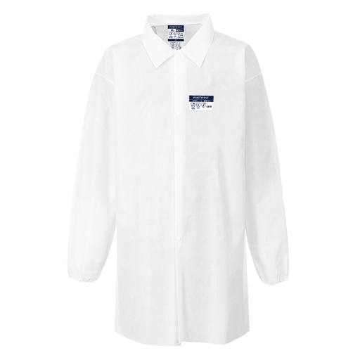 Blouse BizTex SMS type 6PB - Blanc (50 pièces)