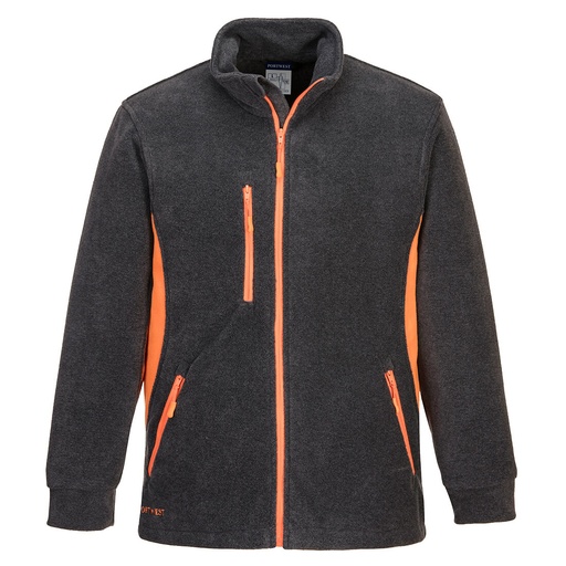 Blouson polaire bicolore Texo - Gris