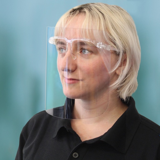 [CV12CLR] Lunettes Ecran de protection faciale APET 250 microns - Incolore (100 pièces)